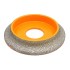 Freza diamantata pentru profilare granit, marmura, gresie Profil Semirotund Half Bullnose, R-10mm, ∅75x22,23mm - DXDY.FPP.HBN10 [2]