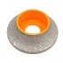 Freza diamantata pentru profilare granit, marmura, gresie Profil Semirotund Half Bullnose, R-20mm, ∅75x22,23mm - DXDY.FPP.HBN20 [2]