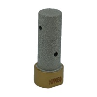 Freza tip deget pt. frezari in gresie portelanata si piatra - diametrul 20mm, lungime 50mm - prindere M14 - DXDY.GOLD.Finger.D20.H50