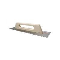 Gletiera dintata cu maner din lemn 48cm, 6mm - RUBI-65958