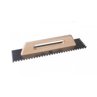 Gletiera dintata cu maner din lemn 48cm, 8mm - RUBI-65959 Gletiera dintata cu maner din lemn 48cm, 8mm - RUBI-65959
