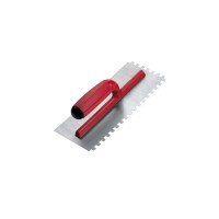Gletiera dintata cu maner plastic 28cm, 6mm - RUBI-25903