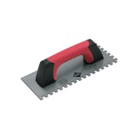 Gletiera dintata cu maner Rubiflex 28cm, 6mm - RUBI-75955 Gletiera dintata cu maner Rubiflex 28cm, 6mm - RUBI-75955