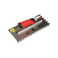 Gletiera dintata MRA 45° cu maner Rubiflex 28cm, 10mm - RUBI-75948 Gletiera dintata MRA 45° cu maner Rubiflex 28cm, 10mm - RUBI-75948