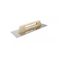 Gletiera dreapta, otel inoxidabil cu maner din lemn, 48cm - RUBI-72915