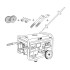 Kit de Roti pt. Generatoarele Konner Modelele KS-10000 cu bara de diam 32mm - KS-10-KIT [2]