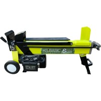 Masina electrica pt. despicat busteni pe orizontala - 6 tone, lung. 52cm, Ø 25cm - Konner & Sohnen - KSB 6THE V 52/25