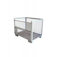 Boxpalet metalic cu oblon, 120x80x80cm- CXMD.40058 Boxpalet metalic cu oblon, 120x80x80cm- CXMD.40058