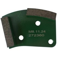Placa cu segmenti diamantati pt. slefuire pardoseli - segment dur (verde) - # 80 - prindere M8 - DXDH.8508.11.25 Placa cu segmenti diamantati pt. slefuire pardoseli - segment dur (verde) - # 80 - prindere M8 - DXDH.8508.11.25