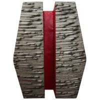 Placa cu segmenti diamantati pt. slefuire pardoseli - segmenti duri (rosu) - # 80 - Schwamborn - DXDH.8515.11.25