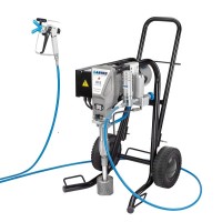 Pompa de vopsit / zugravit AIRLESS Industriala cu Carucior - Complet Echipata - 4L/min - Larius Zeus