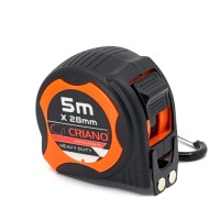 Ruleta Magnetica Heavy-Duty banda metalica cu dublu marcaj, ranforsata anti-shock si carabina, 5m x 28mm - CNO-RUL5X28-HD