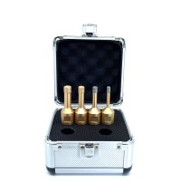 Set carote diamantate pt. gresie portelanata & piatra - diam. 6, 8, 10, 12 mm PREMIUM - DXDY.GOLDrill.MiniSet