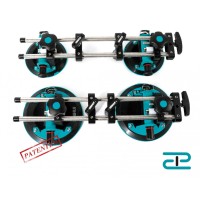 Sistem de fixare si ajustare cu 2 ventuze cu vaccum, Ø200mm (detasabile) pt. placi ceramice - BIHUI-LFTSA8