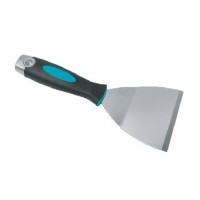 Spatula pentru indepartare placi 100mm cu capat metalic pentru lovire cu ciocanul, maner soft-grip - BIHUI-TRSC4