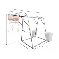 Stand metalic cu sina suport pt. Electropalane pana la 300kg IORI-CAV300