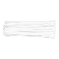 Coliere plastic 4.8 x 300 mm, 75 buc, alb