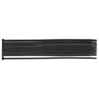 Coliere plastic EXTREME 3,6 × 150 mm, negru, 20 buc.