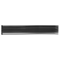 Coliere plastic EXTREME 3,6 × 300 mm, negru, 20 buc.