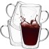 Set 4 cani cu pereti dubli, Quasar & Co.®, 250 ml, model drept, termorezistenta, transparent [6]