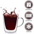 Set 4 cani cu pereti dubli, Quasar & Co.®, 250 ml, model drept, termorezistenta, transparent [5]