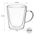 Set 4 cani cu pereti dubli, Quasar & Co.®, 250 ml, model drept, termorezistenta, transparent [2]
