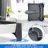 Scurgator de vase, Quasar & Co.®, extensibil, etajat, cu suport pentru cutite/tacamuri/pahare, metal/plastic, 32,5-50 x 35 cm, gri [10]