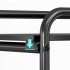 Raft universal depozitare, Quasar & Co.®, cu roti, 3 polite, dreptunghiular, 24 x 36 x 64 cm, metal, negru [5]