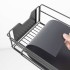 Raft universal depozitare, Quasar & Co.®, cu roti, 3 polite, dreptunghiular, 24 x 36 x 64 cm, metal, negru [3]