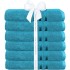 Set 6 prosoape baie Quasar & Co.®, 100% bumbac, 450 g/mp, 70 x 140 cm, turcoaz [4]