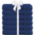 Set 6 prosoape baie Quasar & Co.®, 100% bumbac, 450 g/mp, 70 x 140 cm, albastru royal [2]