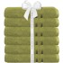 Set 6 prosoape baie Quasar & Co.®, 100% bumbac, 450 g/mp, 70 x 140 cm, verde lime [2]