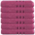 Set 6 prosoape baie Quasar & Co.®, 100% bumbac, 450 g/mp, 70 x 140 cm, fucsia [3]