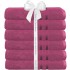 Set 6 prosoape baie Quasar & Co.®, 100% bumbac, 450 g/mp, 70 x 140 cm, fucsia [2]
