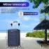 Troler mediu extensibil Quasar & Co.®, 66x41x26-31cm, bagaj de cala, troller avion cu fermoar antifurt, cifru, maner telescopic, geamantan cu 4 roti duble silentioase 360°, valiza ABS 2.8 mm, 2 compartimente cu buzunar, LINE, Bleumarin [7]