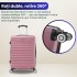 Troler mediu extensibil Quasar & Co.®, 66x41x26-31cm, bagaj de cala, troller avion cu fermoar antifurt, cifru, maner telescopic, geamantan cu 4 roti duble silentioase 360°, valiza ABS 2.8 mm, 2 compartimente cu buzunar, LINE, Roz pudrat [4]