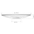 Set 4 cani si 4 farfurioare, Quasar & Co.®, model drept, cu pereti dubli, termorezistente, farfurioara 10.5 cm, sticla borosilicata, 250 ml, transparent [2]