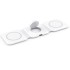 Incarcator wireless magnetic 3 in 1, Quasar & Co.®, universal, pliabil, incarcare rapida 15W, Qi fast wifi charger, 25 x 7,5 x 0,75 cm, alb [10]