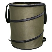 Sac resturi vegetale, Quasar & Co.®, pliabil, reutilizabil, textil, 113 L, d 46 cm, h 70 cm, verde