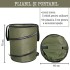 Sac resturi vegetale, Quasar & Co.®, pliabil, reutilizabil, textil, 113 L, d 46 cm, h 70 cm, verde [8]