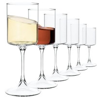 Set 6 pahare vin Quasar & Co.®, model evazat, 355 ml, sticla, transparent