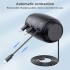 Statie de incarcare auto 3 in 1, Quasar & Co.®, pentru pasagerii din spate, retractabil, compatibil Android, iOS, Type C, negru [5]
