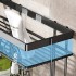Raft depozitare peste bazinul de toaleta, Quasar & Co.®, 2 etajere, prindere prin lipire, metal, 37 x 15 x 34 cm, negru [6]