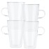 Set 4 cani cu pereti dubli Quasar & Co.®, 400 ml, termorezistente, model drept, transparent [8]