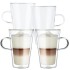 Set 4 cani cu pereti dubli Quasar & Co.®, 400 ml, termorezistente, model drept, transparent [7]