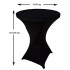 Set 3 huse masa evenimente, Quasar & Co.®, huse elastice, fete de masa elastice pentru masa cocktail, d 75-85 cm, h 110-120 cm, negru [3]