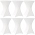 Set 6 huse masa evenimente, Quasar & Co.®, huse elastice, fete de masa elastice pentru masa cocktail, d 75-85 cm, h 110-120 cm, alb [4]