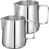Set 2 cani din inox cu gradatie, latiere pentru spumare cu maner, Quasar & Co.®, cani de lapte sau cappucino, cu cioc, cani pentru bar, cani barista, 350 ml, h 9 cm [13]
