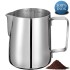 Set 2 cani din inox cu gradatie, latiere pentru spumare cu maner, Quasar & Co.®, cani de lapte sau cappucino, cu cioc, cani pentru bar, cani barista, 350 ml, h 9 cm [4]