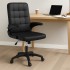 Scaun de birou, Quasar & Co.®, ergonomic, manere rabatabile, sezut si spatar buretat, inaltime reglabila, scaune 5 roti pivotante, rotativ, sistem rotire 360°, piele ecologica, GAMA, bej [5]